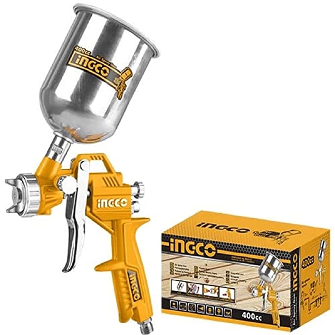 Ingco 400cc 1.5 mm Nozzle Size Professional Air Spray Paint Gun (ASG4041)